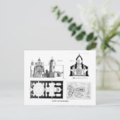 St. Bartholomew Kloster Boden und Kreuzplan Postkarte (Stehend Vorderseite)