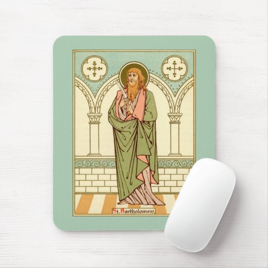 St. Bartholomew the Apostle (RLS 03) (Stil 1) Mousepad (Mit Mouse)