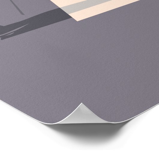 St Barths Tarmac Poster (Ecke)