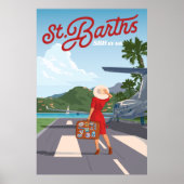 St Barths Tarmac Poster (Vorne)