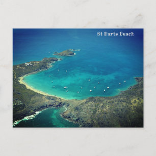 St Barts Beach, Karibik Feiertagspostkarte