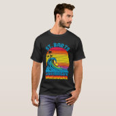 St Barts Caribbean Retro Throwback Surf & Beach So T-Shirt (Vorne ganz)