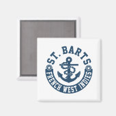 St. Barts French West Indies Magnet (Vorderseite/Rückseite)