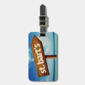St. Bart's Gepäckanhänger (Vorderseite vertikal)
