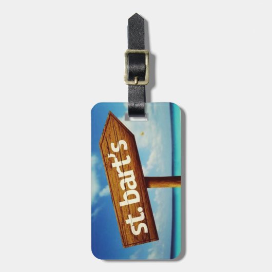 St. Bart's Gepäckanhänger (Vorderseite vertikal)