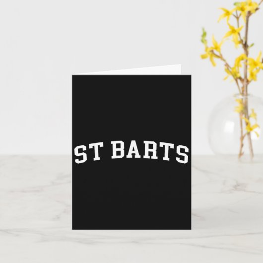 St Barts Karte (Gelbe Blume)