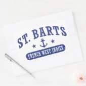 St- BartsFranzösische Antillen Rechteckiger Aufkleber (Umschlag)