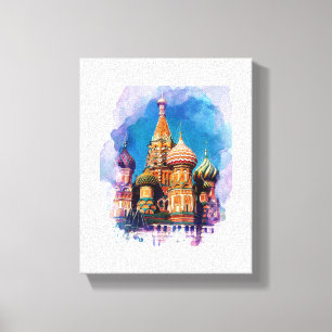 St. Basil Kathedrale Moskau Russland Architektur Leinwanddruck