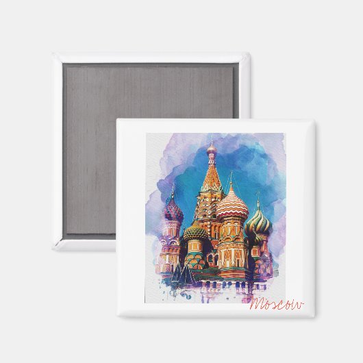 St Basil Kathedrale Moskau Russland Magnet (Vorderseite/Rückseite)