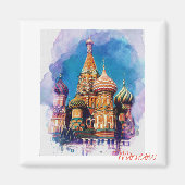 St Basil Kathedrale Moskau Russland Magnet (Vorne)