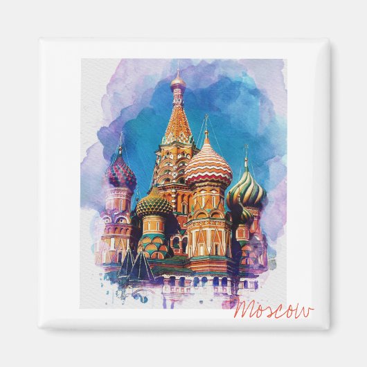St Basil Kathedrale Moskau Russland Magnet (Vorne)