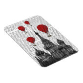 St. Basil Kathedrale und Rote Heißluftballons Magnet (Rechte Seite)