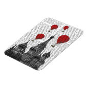 St. Basil Kathedrale und Rote Heißluftballons Magnet (Linke Seite)