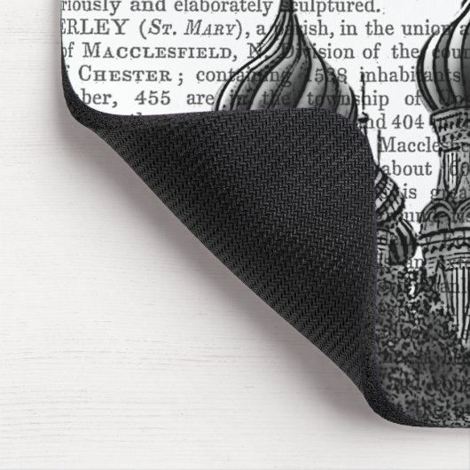 St. Basil Kathedrale und Rote Heißluftballons Mousepad (Ecke)