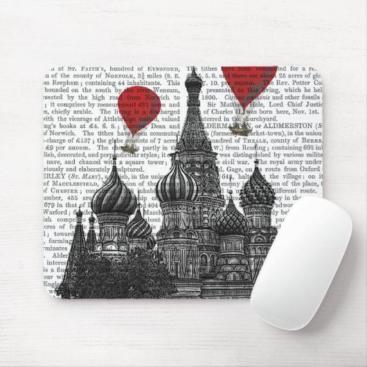 St. Basil Kathedrale und Rote Heißluftballons Mousepad (Mit Mouse)