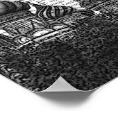 St. Basil Kathedrale und Rote Heißluftballons Poster (Ecke)