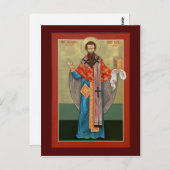 St. Basil the Great Prayer Card Postkarte (Vorne/Hinten)