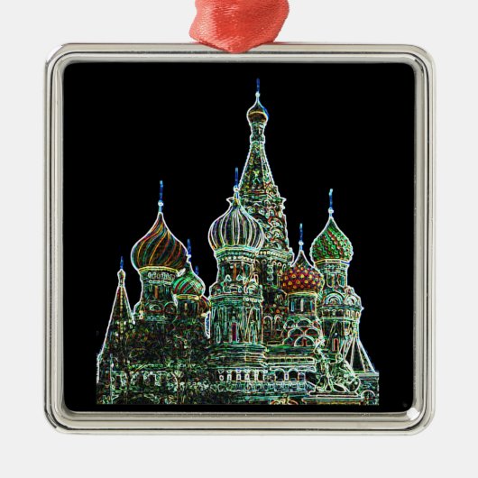 St. Basilikum Neon Ornament Aus Metall (Vorne)