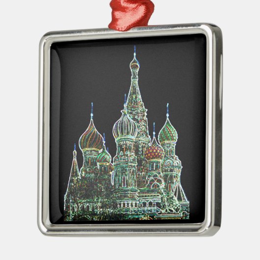 St. Basilikum Neon Ornament Aus Metall (Links)