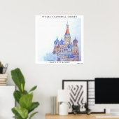 St. Basil's Cathedral Poster Print (Heimbüro)