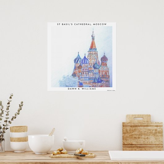 St. Basil's Cathedral Poster Print (Küche)