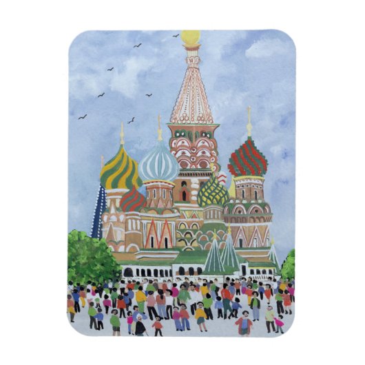 St. Basil's Cathedral Roter Platz 1995 Magnet (Vertikal)