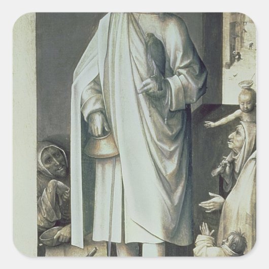 St. Bavo, außerhalb des rechten Flügels Quadratischer Aufkleber (Vorderseite)