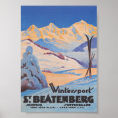St. Beatenberg, Schweiz Vintage Travel Poster (Vorne)