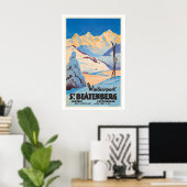St. Beatenberg Schweiz Wintersport Vintage Poster (Heimbüro)