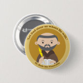 St. Bede the Venerable Button (Vorne & Hinten)