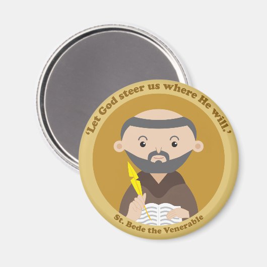 St. Bede the Venerable Magnet (Vorderseite/Rückseite)