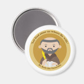 St. Bede the Venerable Magnet (Vorderseite/Rückseite)