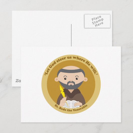 St. Bede the Venerable Postkarte (Vorne/Hinten)