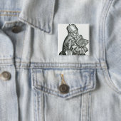St. Bede von 'Liber Chronicarum Button (Beispiel)