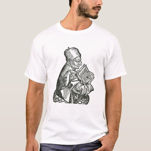 St. Bede von 'Liber Chronicarum T-Shirt (Vorderseite)