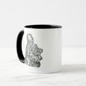 St. Bede von 'Liber Chronicarum Tasse (Vorderseite Links)