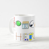 St. bei der Arbeit Kaffeetasse (Vorderseite Links)