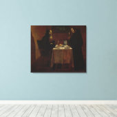 St. Benedict Blessing St. Maur Leinwanddruck (Insitu (Holzboden))