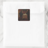 St. Benedict Blessing St. Maur Quadratischer Aufkleber (Tasche)