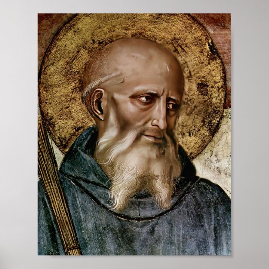 St Benedict Catholic Saint Fra Angelico Poster (Vorne)