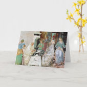 St. Benedict, der Gastfreundschaft empfängt Karte (Gelbe Blume)