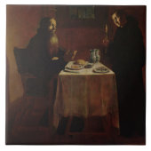 St. Benedict, der St. Maur segnet Fliese (Vorderseite)