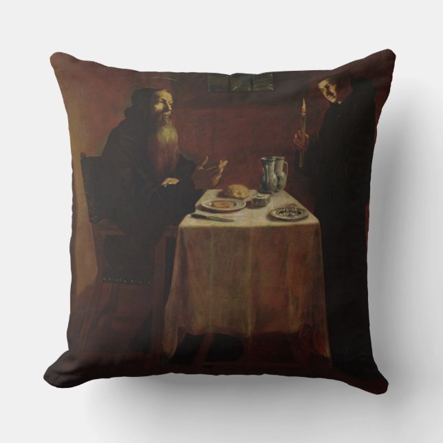 St. Benedict, der St. Maur segnet Kissen (Vorderseite)