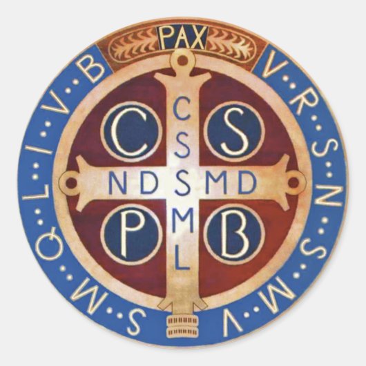 St. Benedict Exorzismus Medal Stickers (Vorderseite)