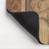 St. Benedict gegen eine Landschaft, vom Leben O Mousepad (Ecke)