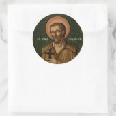St. Benedict Labre Beten für uns Runder Aufkleber (Tasche)