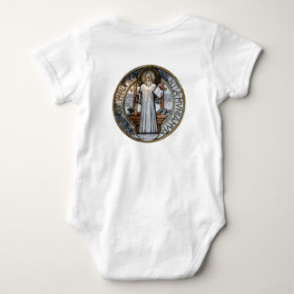 St Benedict Medal Baby Onezie Strampler