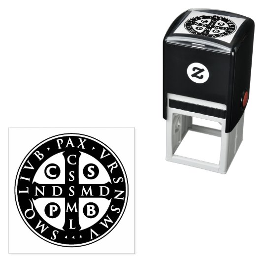 St. Benedict Medal Design Permastempel (Beispiel)