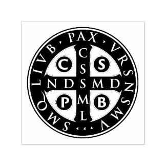 St. Benedict Medal Design Permastempel