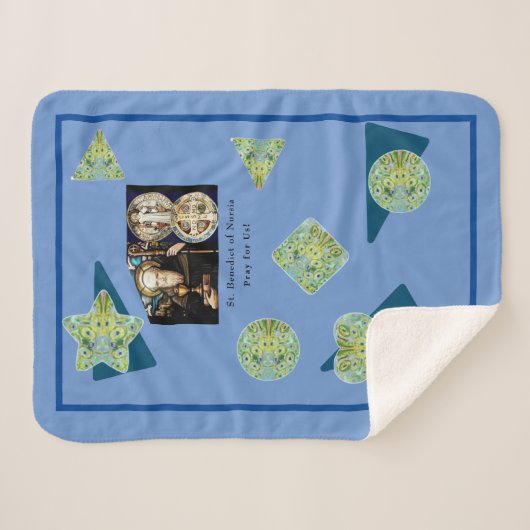 St. Benedict Nursia Sherpadecke (Vorderseite (Horizontal))